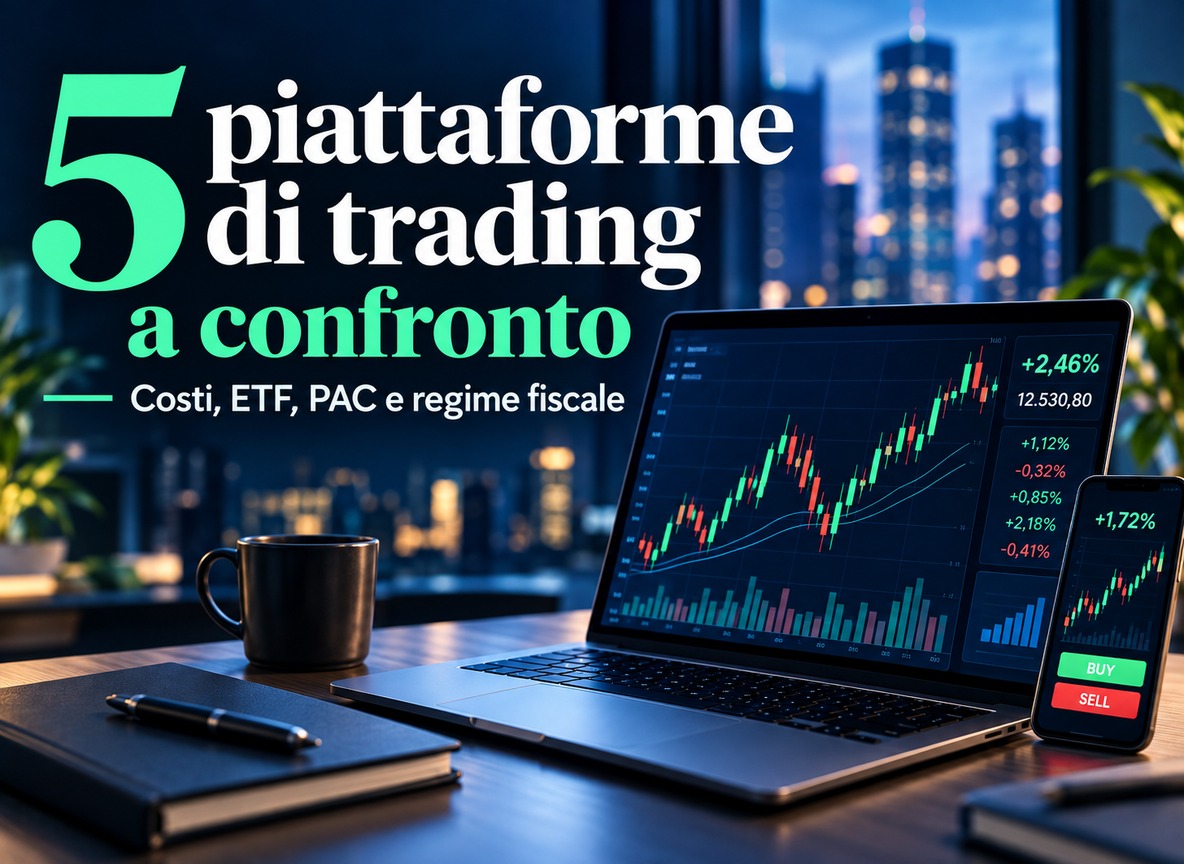 5 piattaforme di trading a confronto: costi, ETF, PAC e regime fiscale