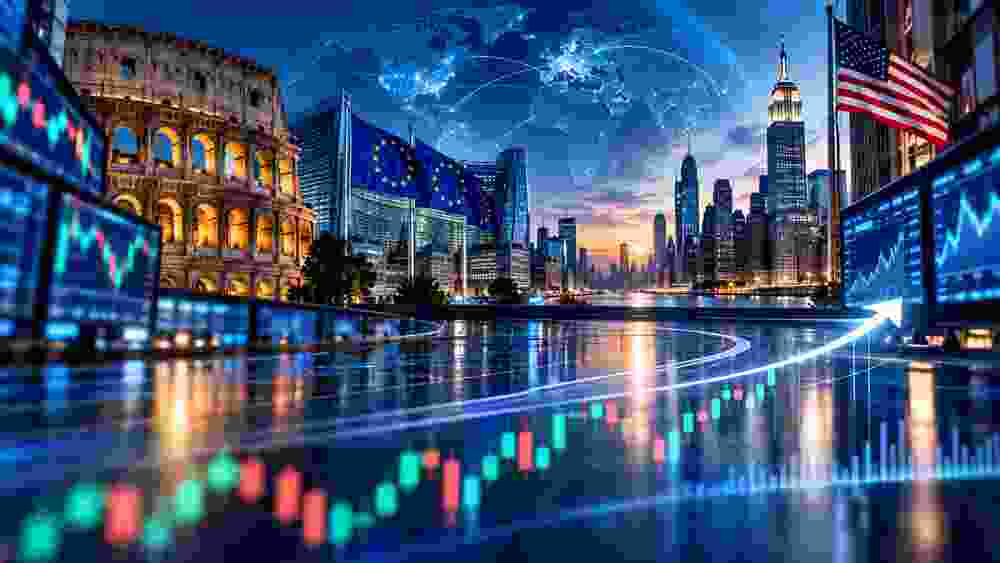 Mercati finanziari tra Italia, Europa e Stati Uniti: grafici di borsa e principali piazze internazionali