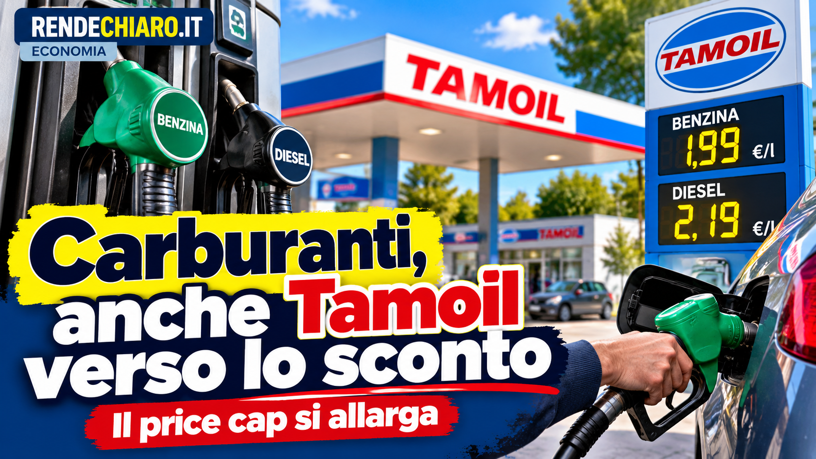 Carburanti, anche Tamoil verso lo sconto: il price cap si allarga