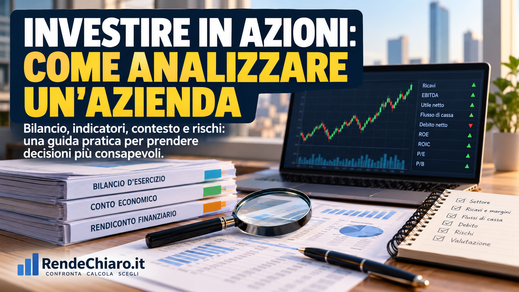 Come analizzare un'azienda prima di investire: bilanci, indicatori finanziari e rischi
