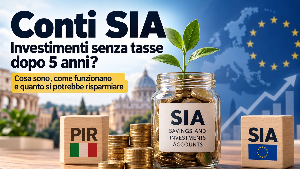 Conti SIA: risparmi e investimenti esentasse dopo cinque anni? Confronto con i PIR