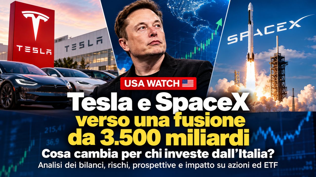 Tesla e SpaceX verso una fusione da 3.500 miliardi: cosa cambia per chi investe dall’Italia
