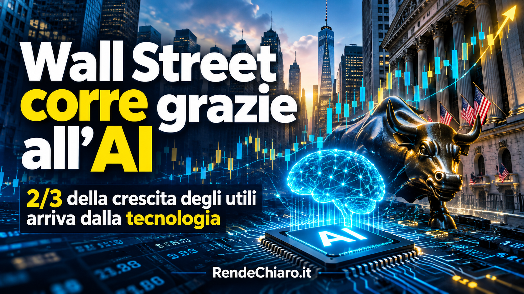 Wall Street, intelligenza artificiale e crescita degli utili tecnologici